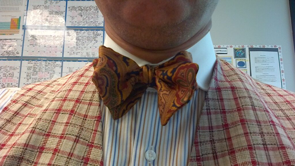 Striped Natty Shirt with bow tie