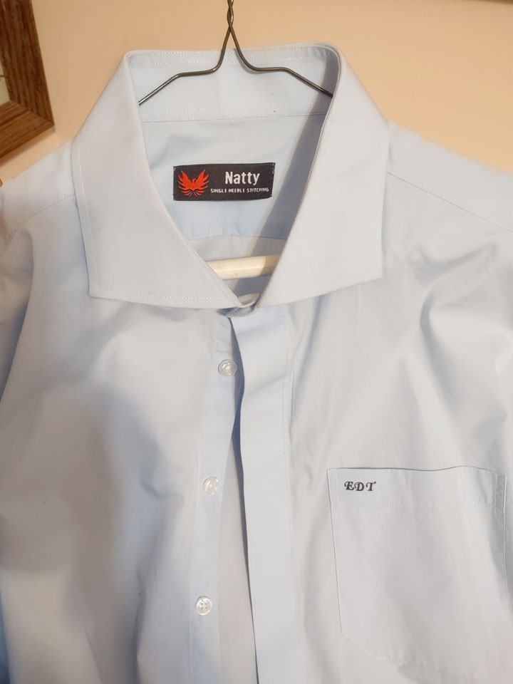 Natty shirt on hanger