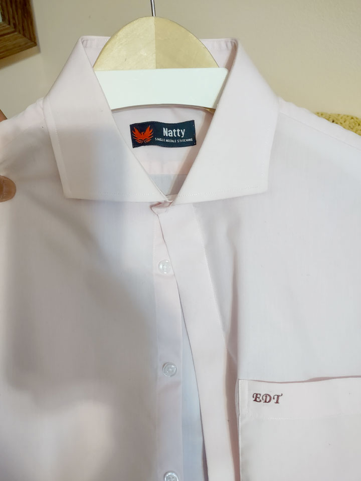 Natty shirt on hanger